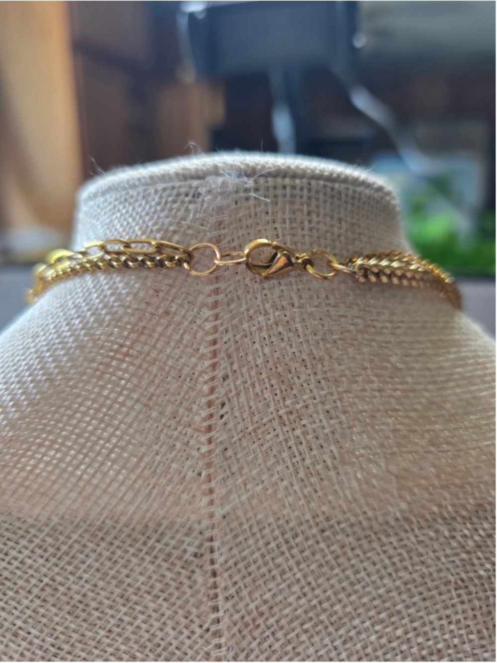 Louis Vuitton Authentic Lock & Key Mixed Chain Necklace 18” -321 - Picture 5 of 5